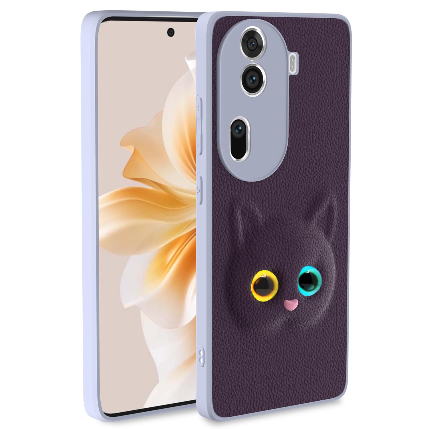 Pikkme Oppo Reno 11 Pro 5G Back Cover for Girls | Cute Cat Leather Finish | Soft TPU | Case for Oppo Reno 11 Pro 5G (Purple) (B0D5CSKXKZ) Amazon Price History, Amazon Price Tracker