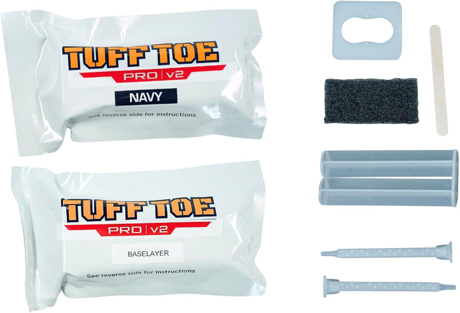 Pro V2 Cleat Toe Protectors for Softball & Baseball Cleat, Liquid Shoe Glue Protector for Any Size & Style, Covers 2 Toe Caps