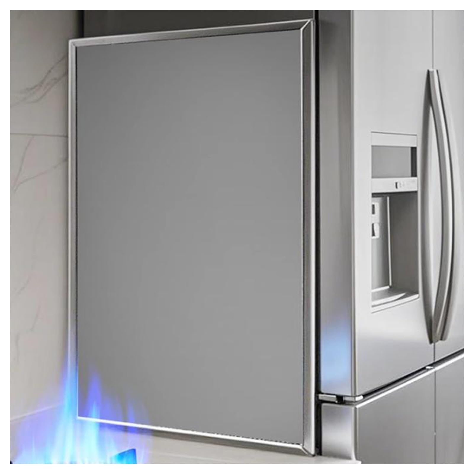 Tapis de protection thermique autocollant pour isoler le mur des projections du four