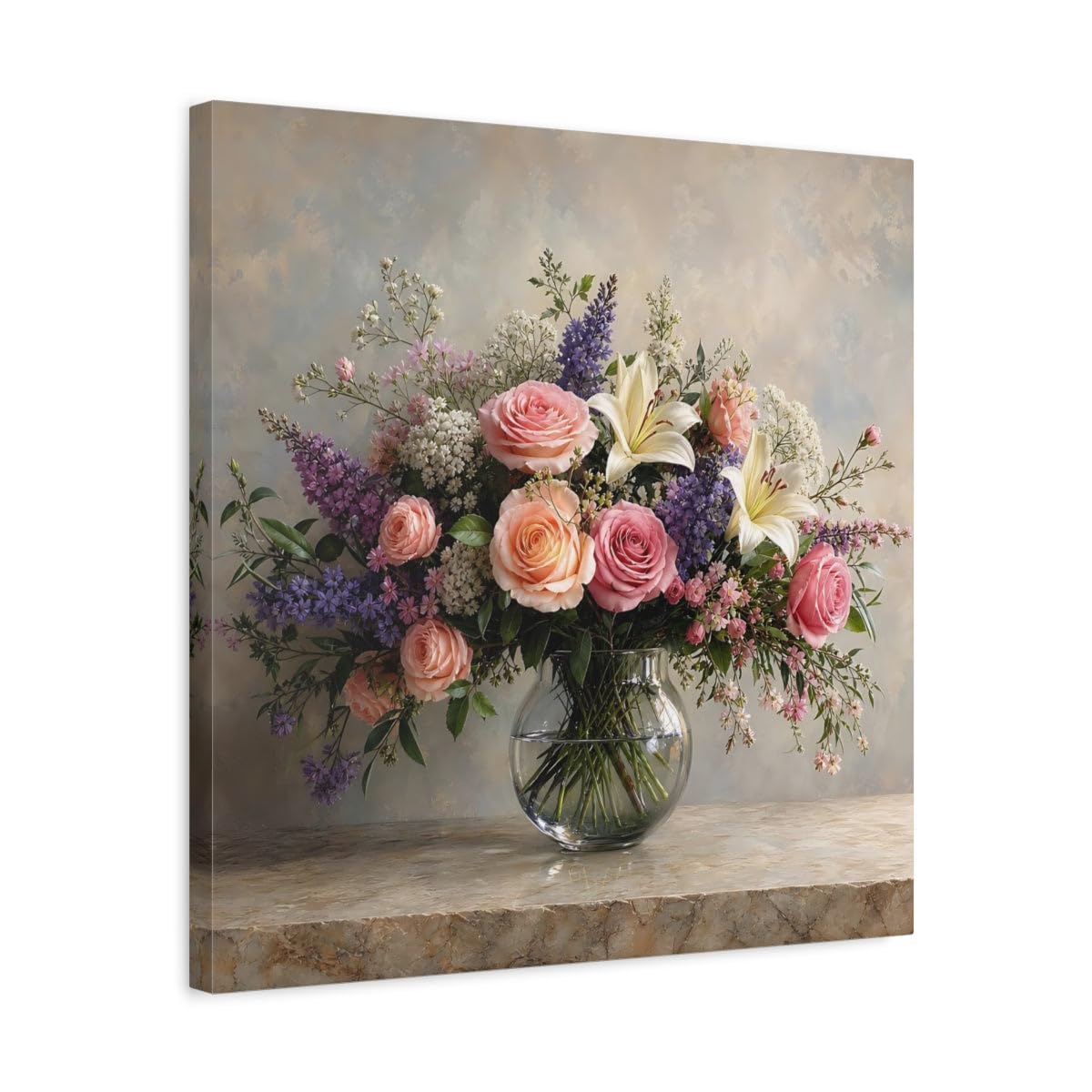 Impression sur toile bouquet floral pour dessus de canapé - 8