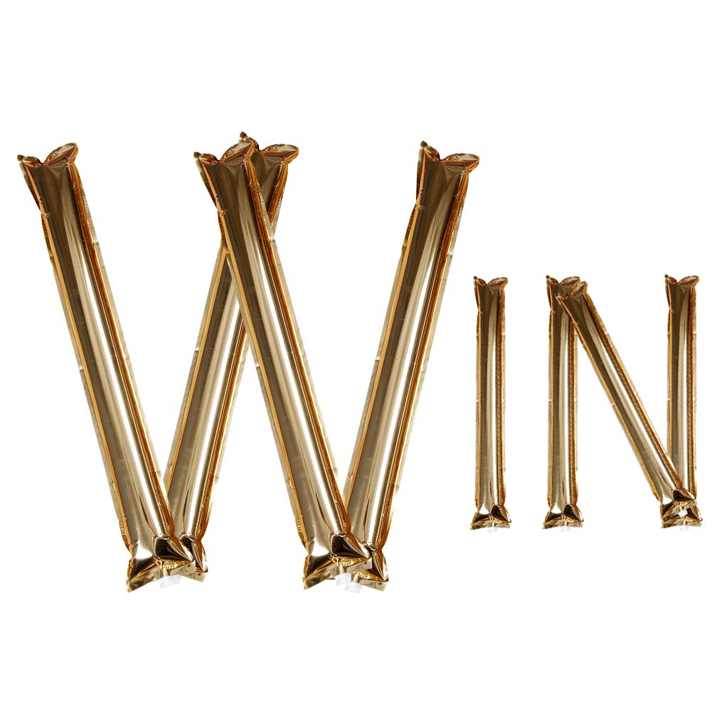 Hooshing 40PCS Thunder Sticks Bam Bam Inflatable Noisemakers Cheerleading Plastic Clap Hands Outfit for Cheering Basketball Football Party Sport Team Spirit