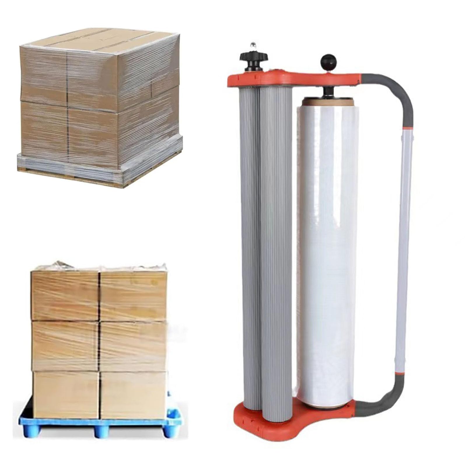 Dispensador de Film Estirable Manual de 500 mm de Ancho - Máximo Diámetro de Film 157 mm para Envolver Alimentos en Restaurantes y Supermercados