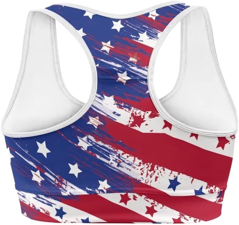 Sport Bra Tank Top for Women,Seamless Yoga Sport Bras Floral Padded Racerback Running Bra