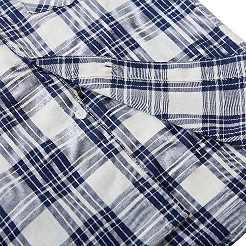 Chemise manches courtes coton garçon bleu S anti transpiration et douce - 7