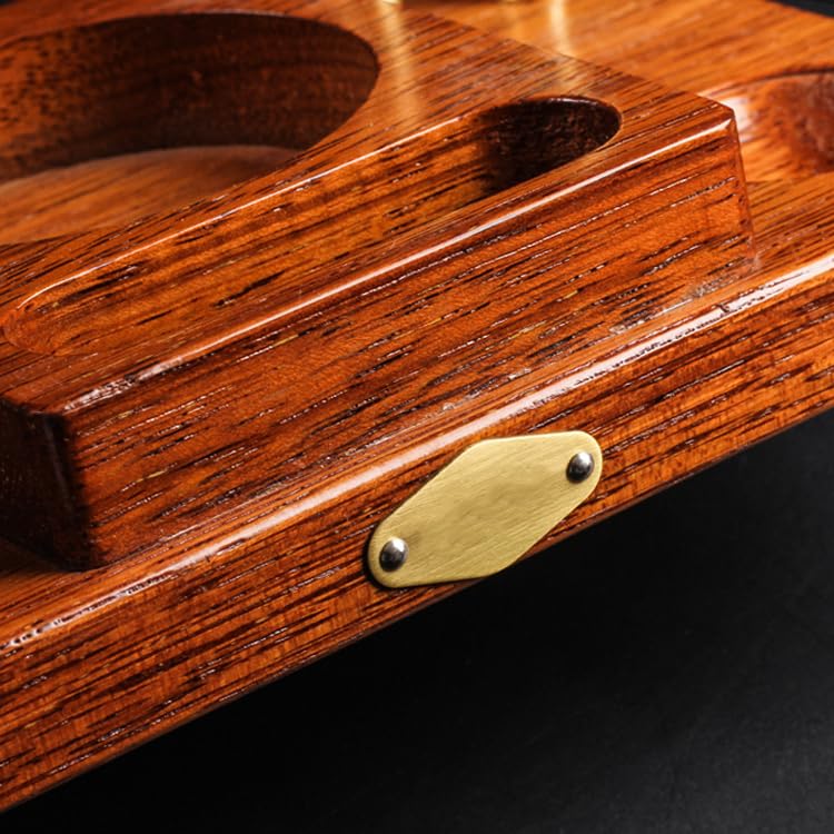 Support à cigares en bois pour 2 pipes de prestige