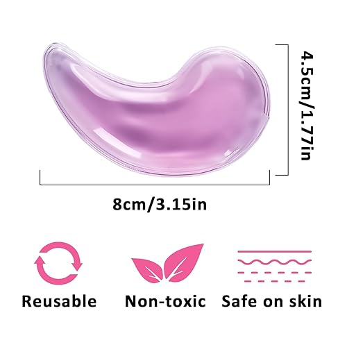 Miniatura 3 de Almohadillas de gel para ojos, paquetes de hielo para ojos, paquete de hielo debajo de los ojos, paquete de hielo de gel, máscaras refrescantes para