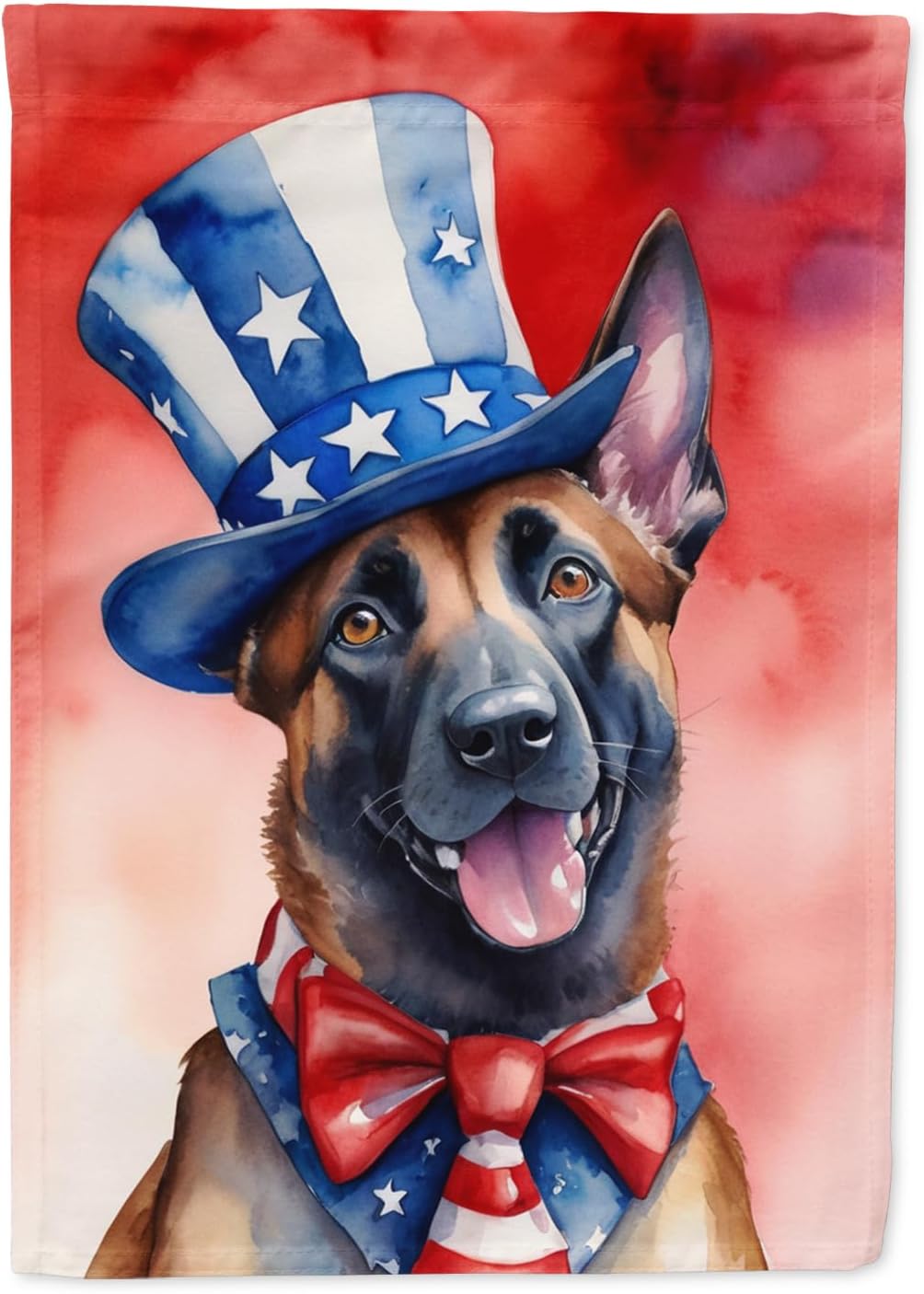 Caroline's Treasures DAC5653GF Belgian Malinois Patriotic American Garden Flag Mailbox Flag Decorative Yard Flag Banner Outside Patio Artwork Yard Flower Beds, Garden Size, Multicolor