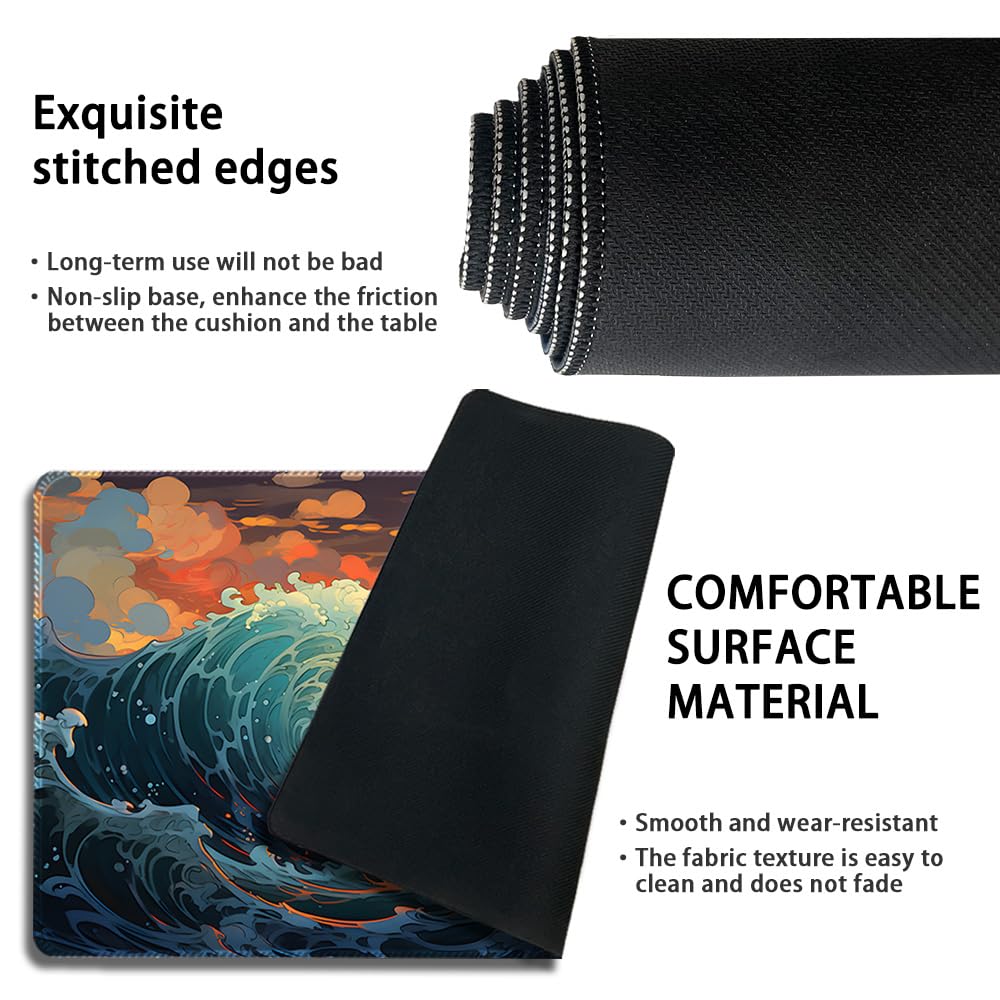 MTG TCG Playmat - 24x14 Inch Non-Slip Game Mat With Stitched Edges & Storage Bag | Multiple Cool Designs For Magic The Gathering