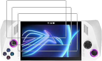 3 Pack For ASUS ROG Ally Screen Protector Tempered Glass, [99.99% HD Clear] [9H Hardness] [film Friendly] for ASUS ROG Ally phone film Glass Tempered film