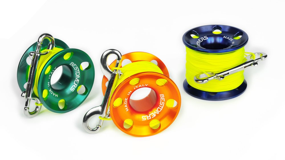 BESTDIVERS Scuba ml0088, kołowrotek wędkarski, uniseks, dla dorosłych, niebieski, 45 metrów