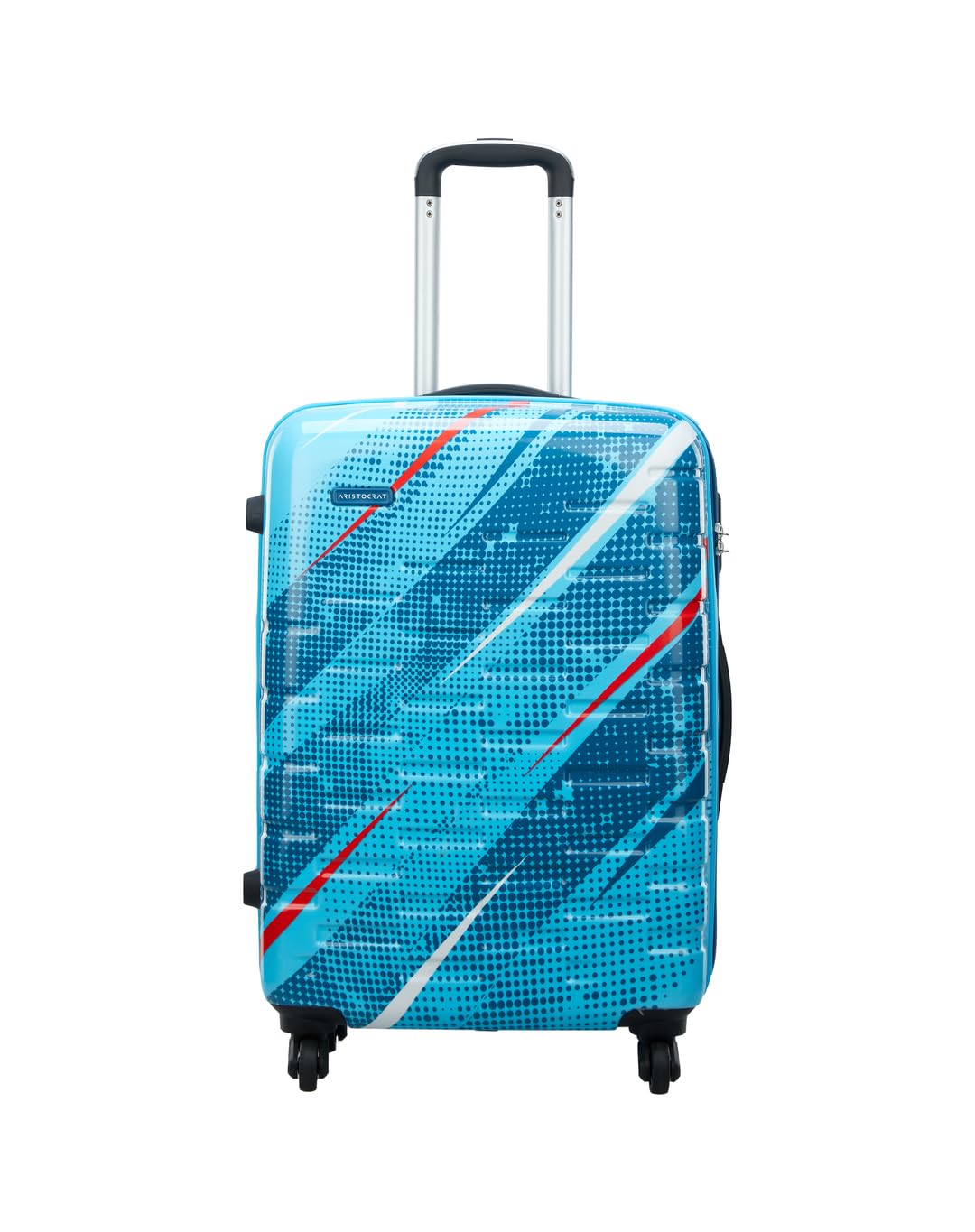 Aristocrat Plastic Radiance Trolley Bag, Medium-65 cm | Hard Sided 4 Wheel Spinner Luggage for Travel (Blue) Aristocrat Plastic Radiance Trolley Bag, Medium-65 cm | Hard Sided 4 Wheel Spinner Luggage for Travel (Blue)