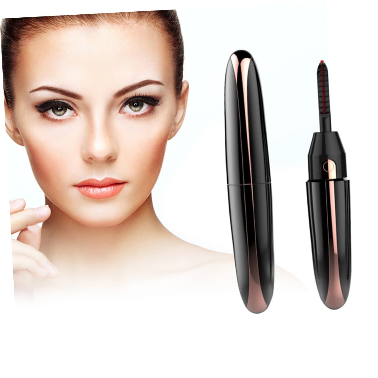 Healeved Rizador De Pestañas Eléctrico Con Calefacción 3 Juegos Pinza Rizadora Para Mujer Herramienta De Belleza Recargable Diseño De Rollo Radian