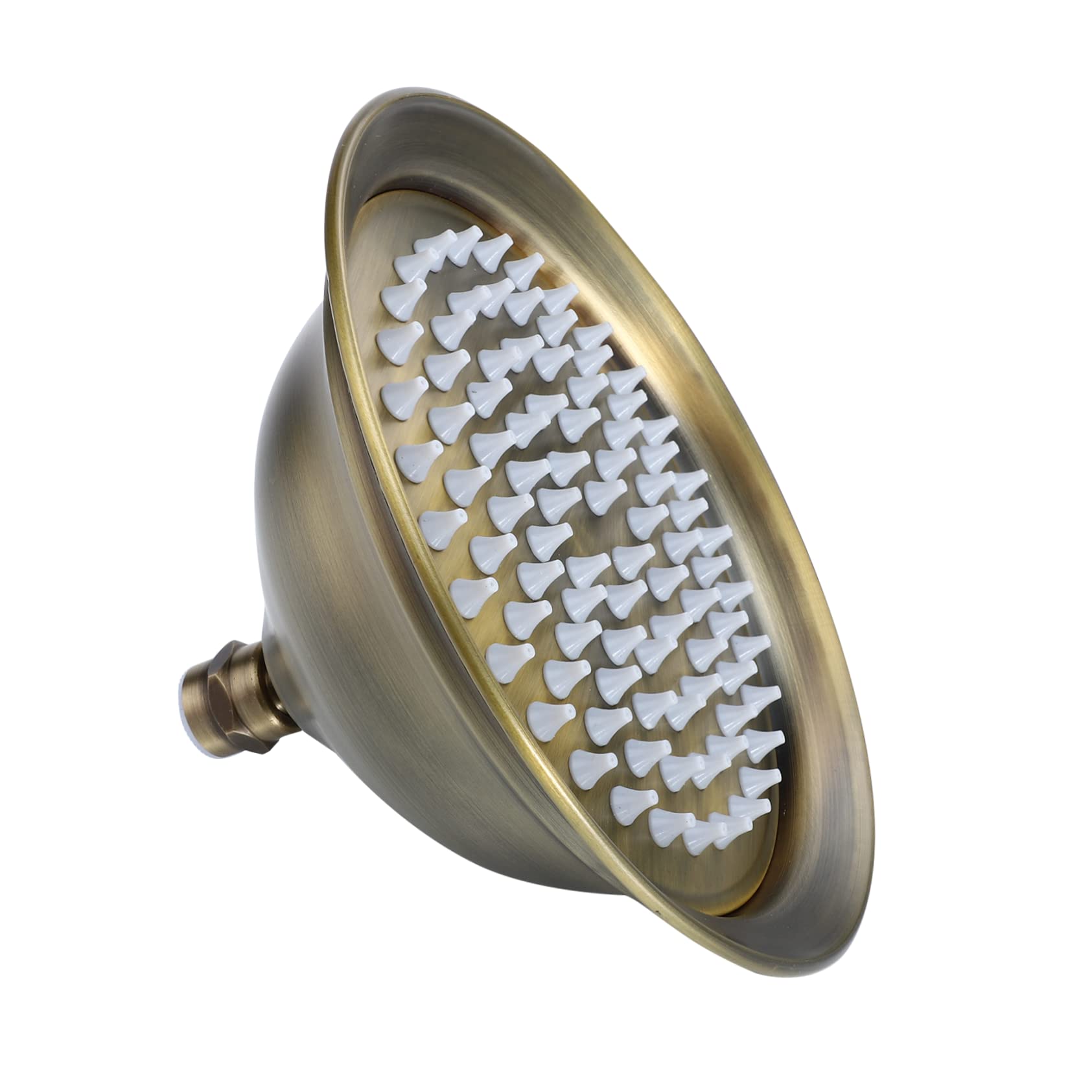 1Pieza Cabezal de Ducha Inoxidable Vintage Rociador de Techo para Baño Instalación Rápida Diseño Retro para Hogar