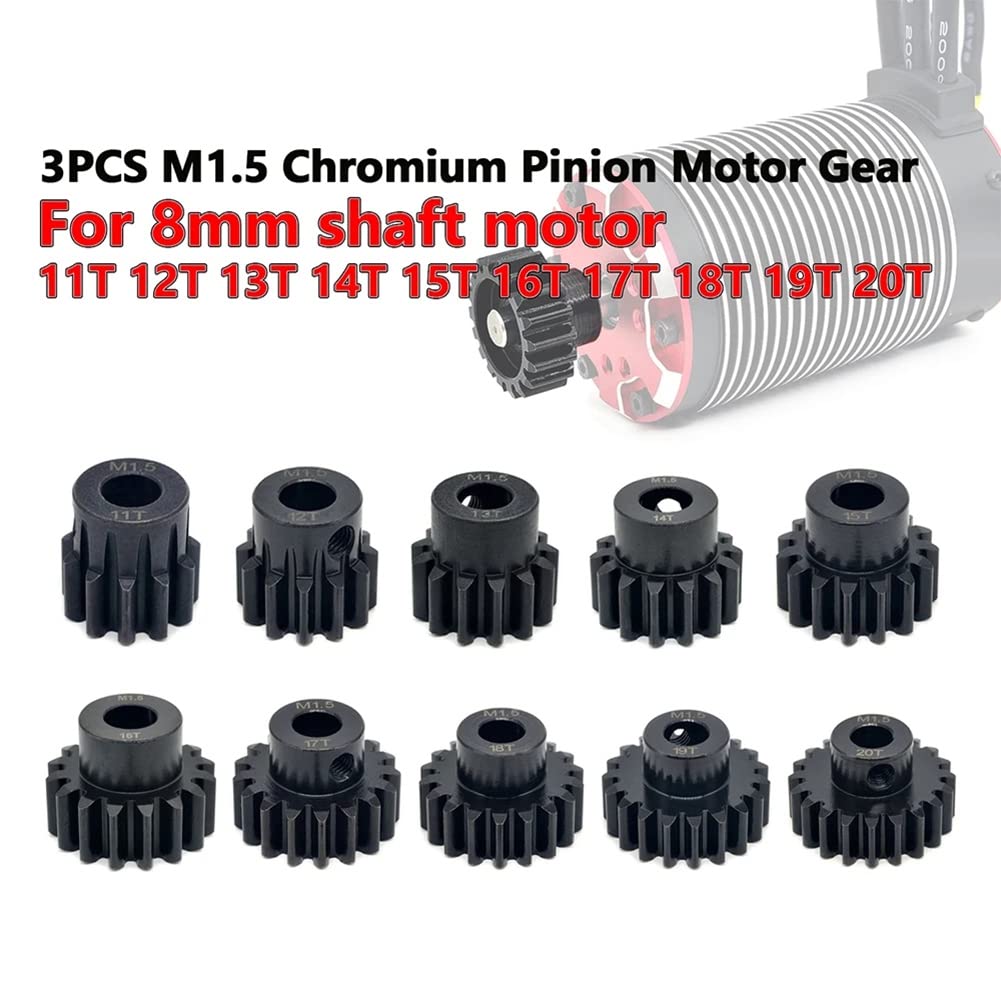 VGEBY RC Motor Ritzel Set – 29T & 30T, 8 Mm Bohrung, Aus Chrom-Molybdän-Stahl, Für 1/5, 1/6, 1/7 RC Autos