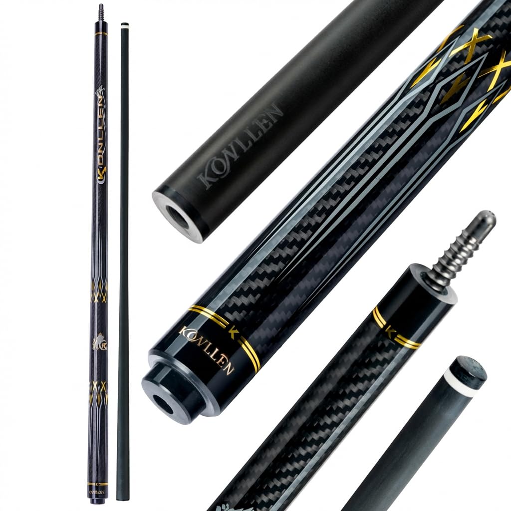 KONLLEN KL-3K カーボン KONLLEN KL-3K Carbon Fiber Pool Cue Stick Wrapless Professional