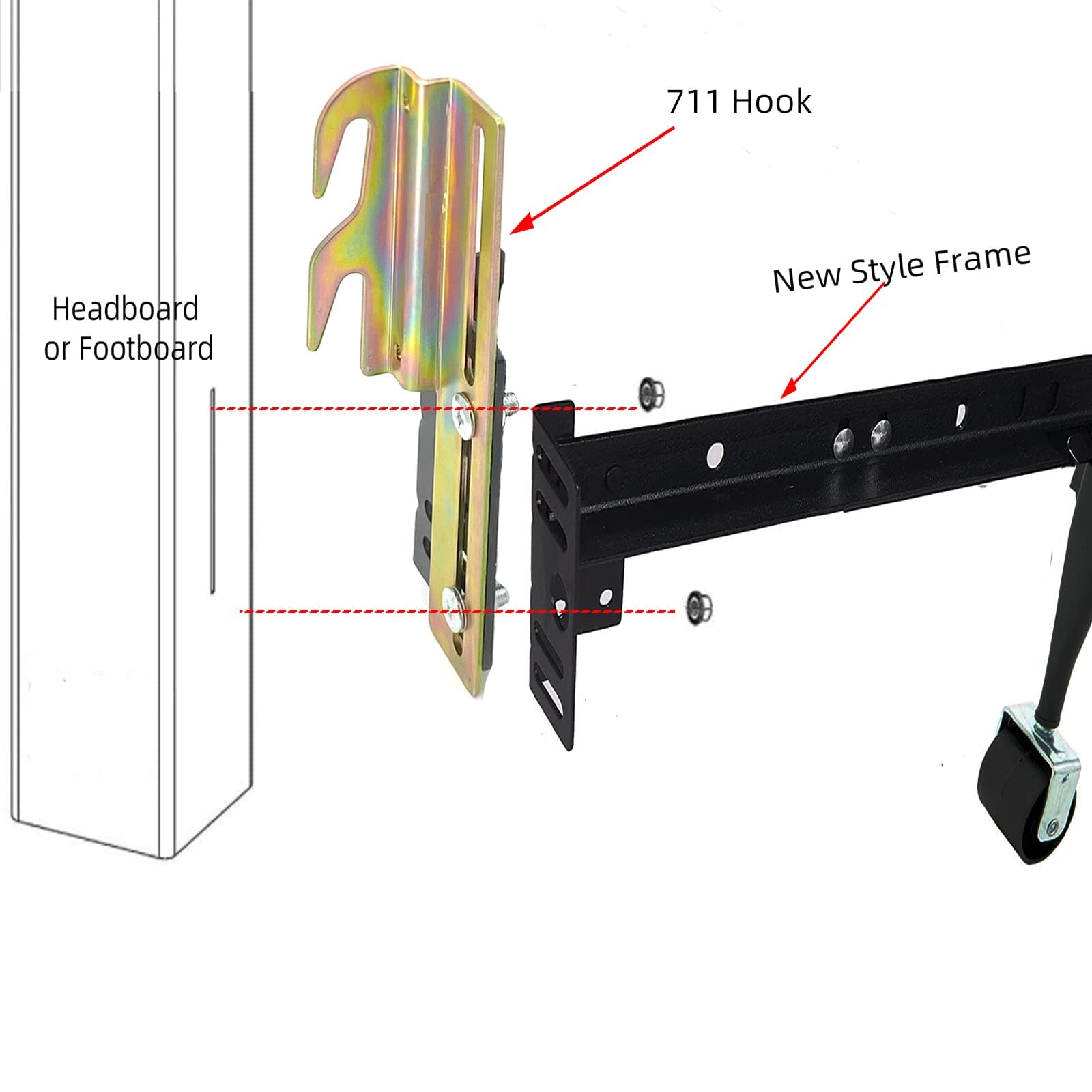 Buy Goodgoods 2Pcs 711 BoltOn to HookOn Bed Frame Conversion