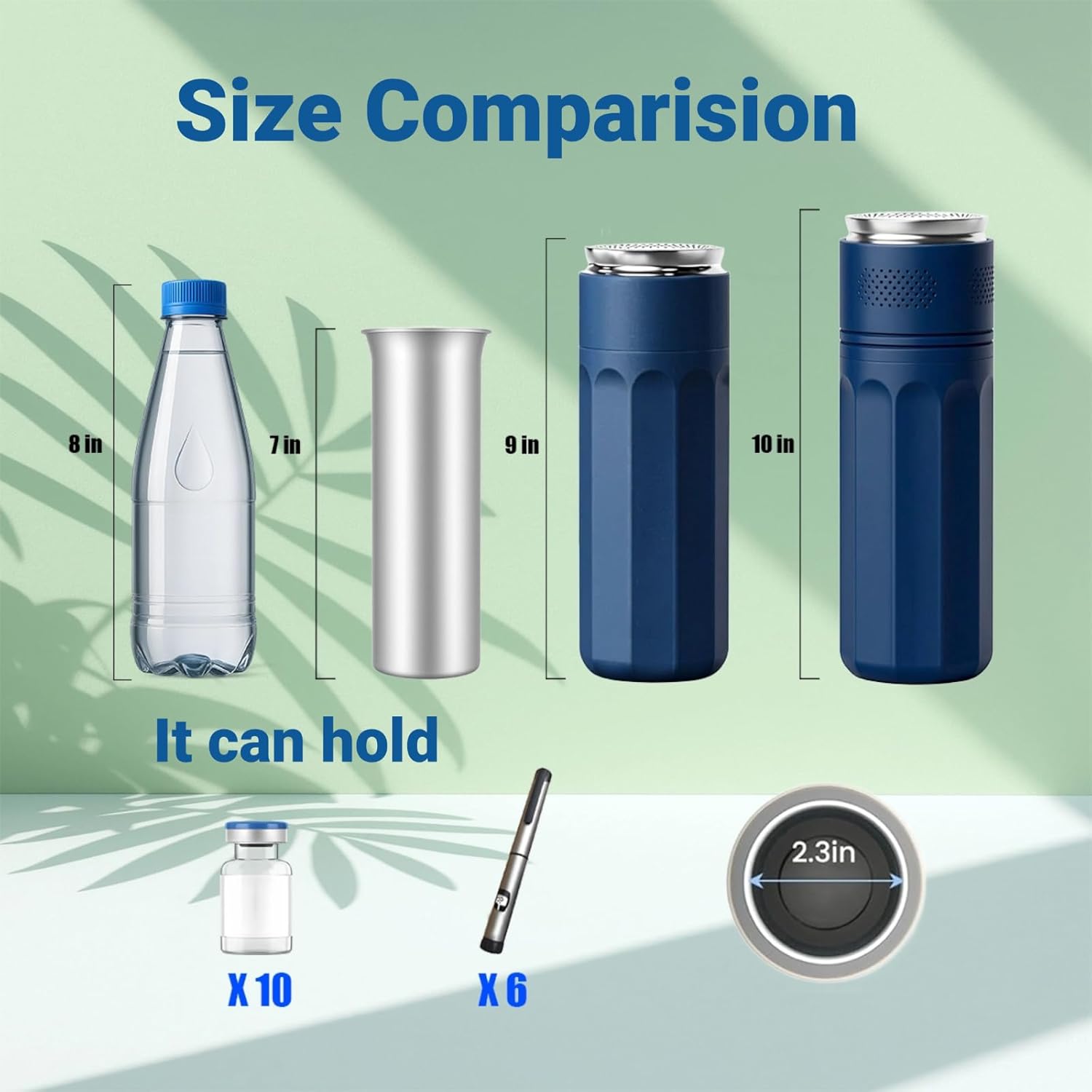 Smart Insulin Cooler Travel Case | 2-8°C (35-46°F) Constant Temperature Control | TSA-Approved for Diabetic Medicine & Vials(Blue)