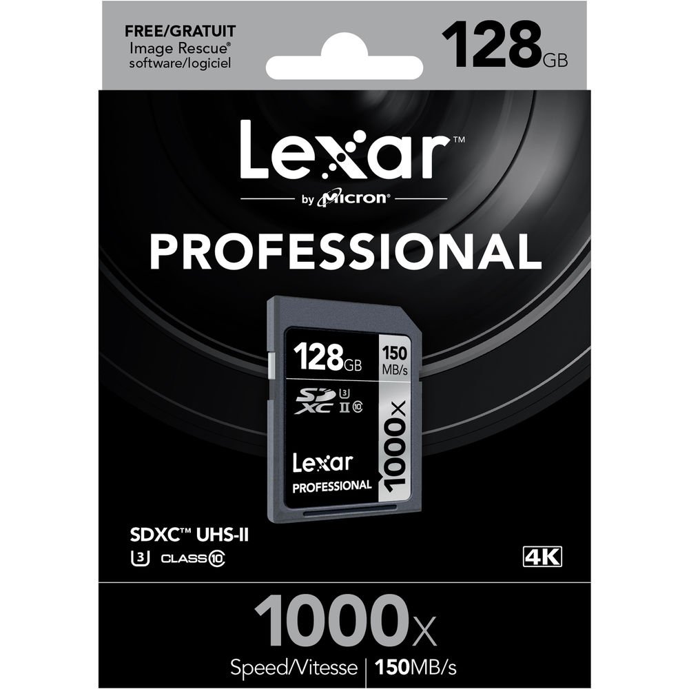 Amazon.com: Lexar Professional 128GB 1000x Speed SDXC UHS-II