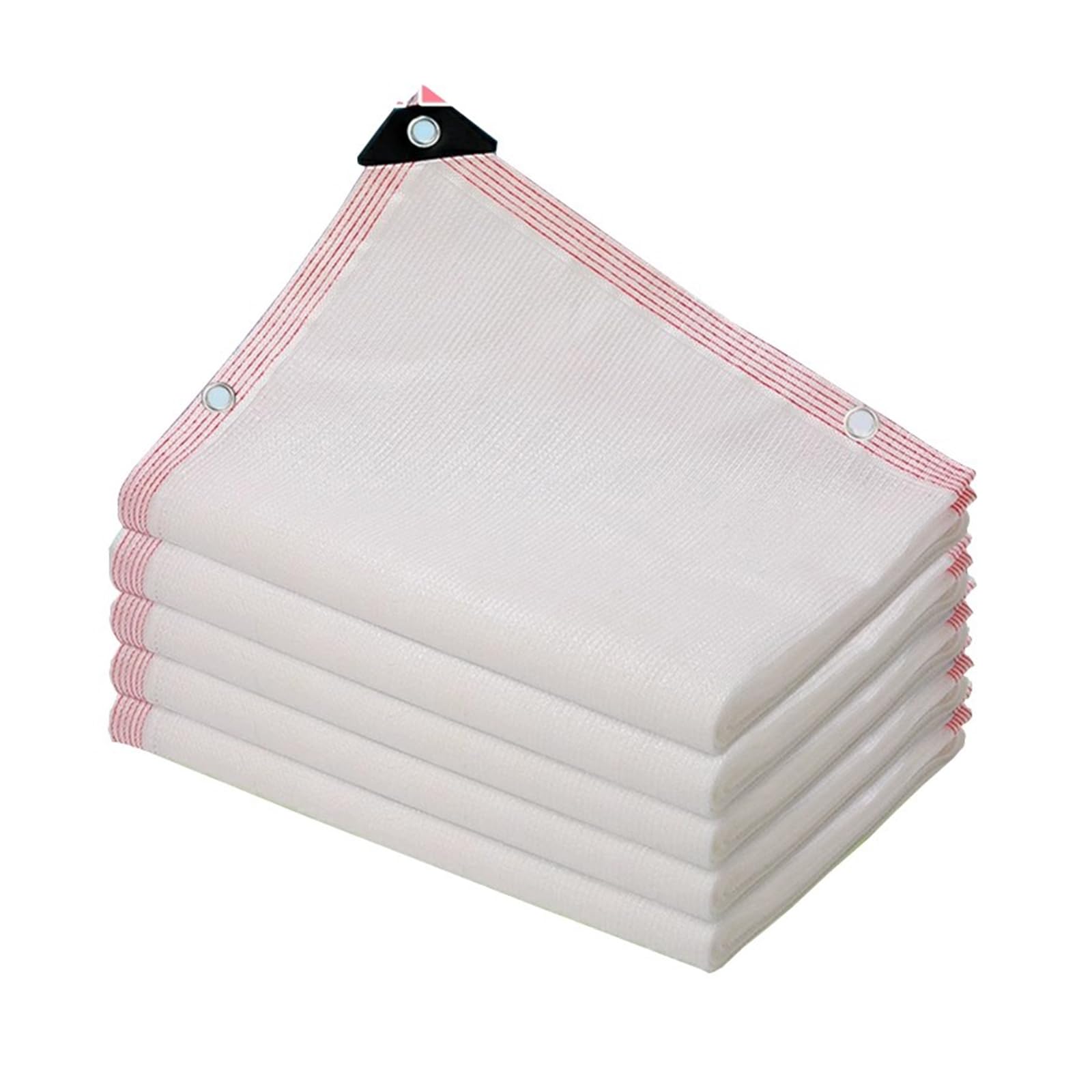 Bâche en maille résistante blanche 2x5m filet d'ombrage pour serre de jardin