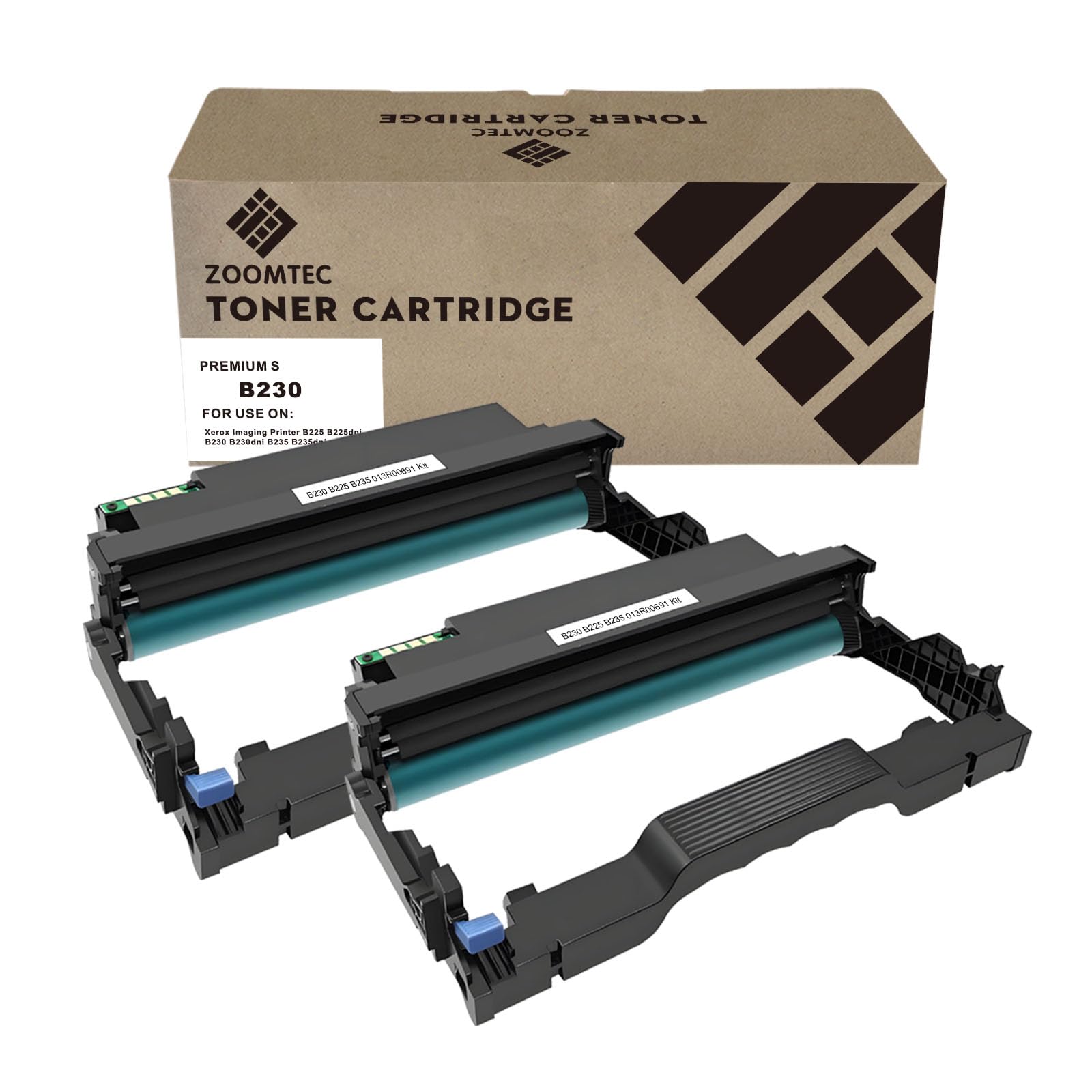 Compatibile per Xerox B230 B225 B235 013R00691 Tamburo Imaging Unità Compatibile per Stampante Xerox B225 B225dni B230 B230dni B235 B235dni (2x Nero)