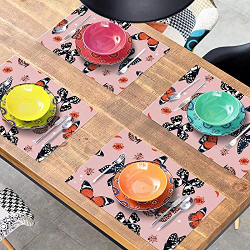 Set de table coccinelle finitions soignées imprimé durable lot de 6 - 8