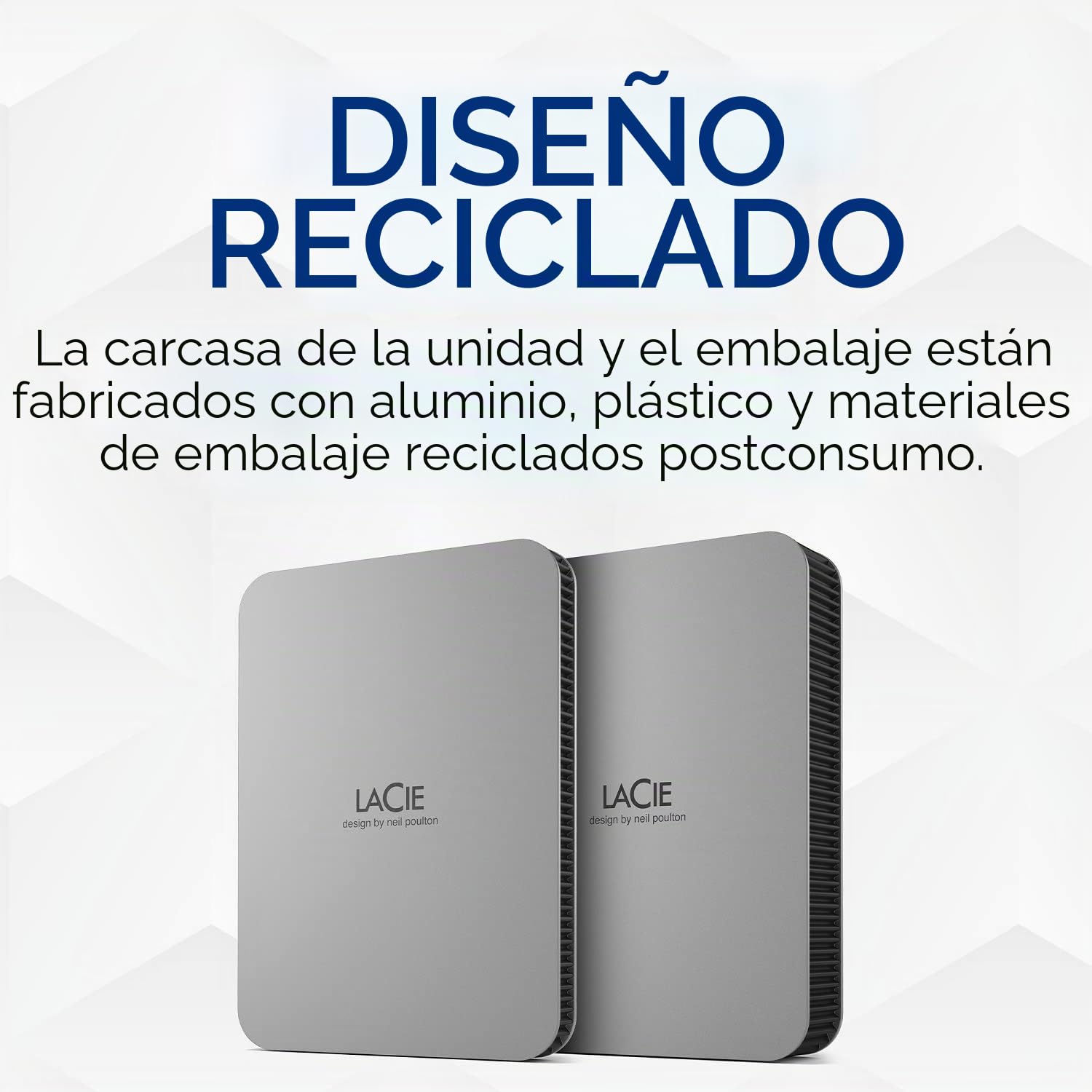 LaCie Mobile Drive V2 4TB — diseño fino, USB‑C Disco duro externo portátil 2,5", Moon Silver, para Mac y Windows — incluye Rescue Data Recovery