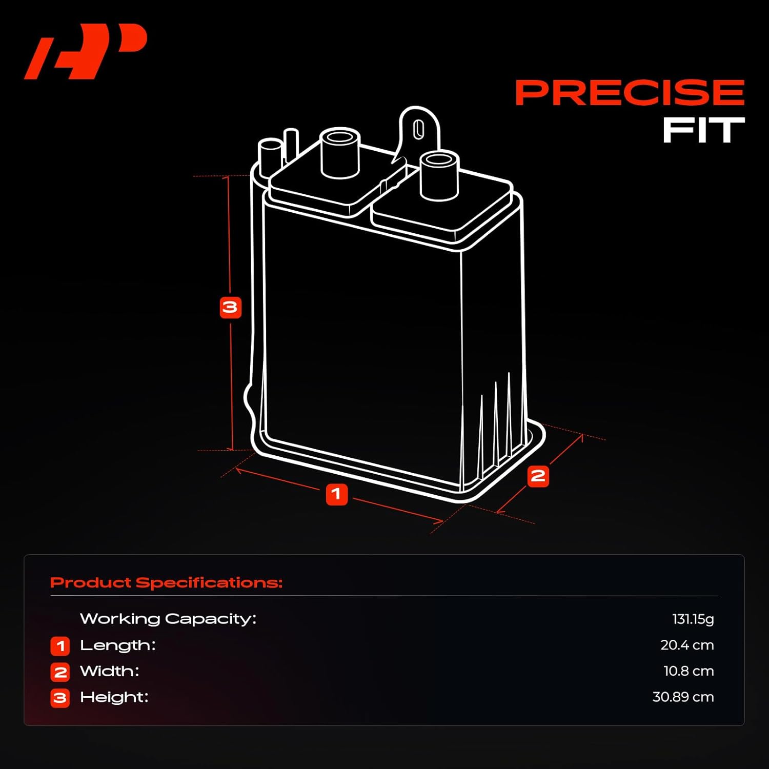 A-Premium Vapor Canister Compatible with Chevrolet Colorado 2004-2012 & GMC Canyon 2004-2012 & Hummer H3 2006-2010, H3T 2009-2010