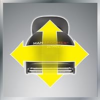 Vista 10 de Mangroomer Ultimate Pro Back Shaver con asa 2 cabezas de shock absorber Flex, Bisagra de energía, Extreme Reach y Power Burst