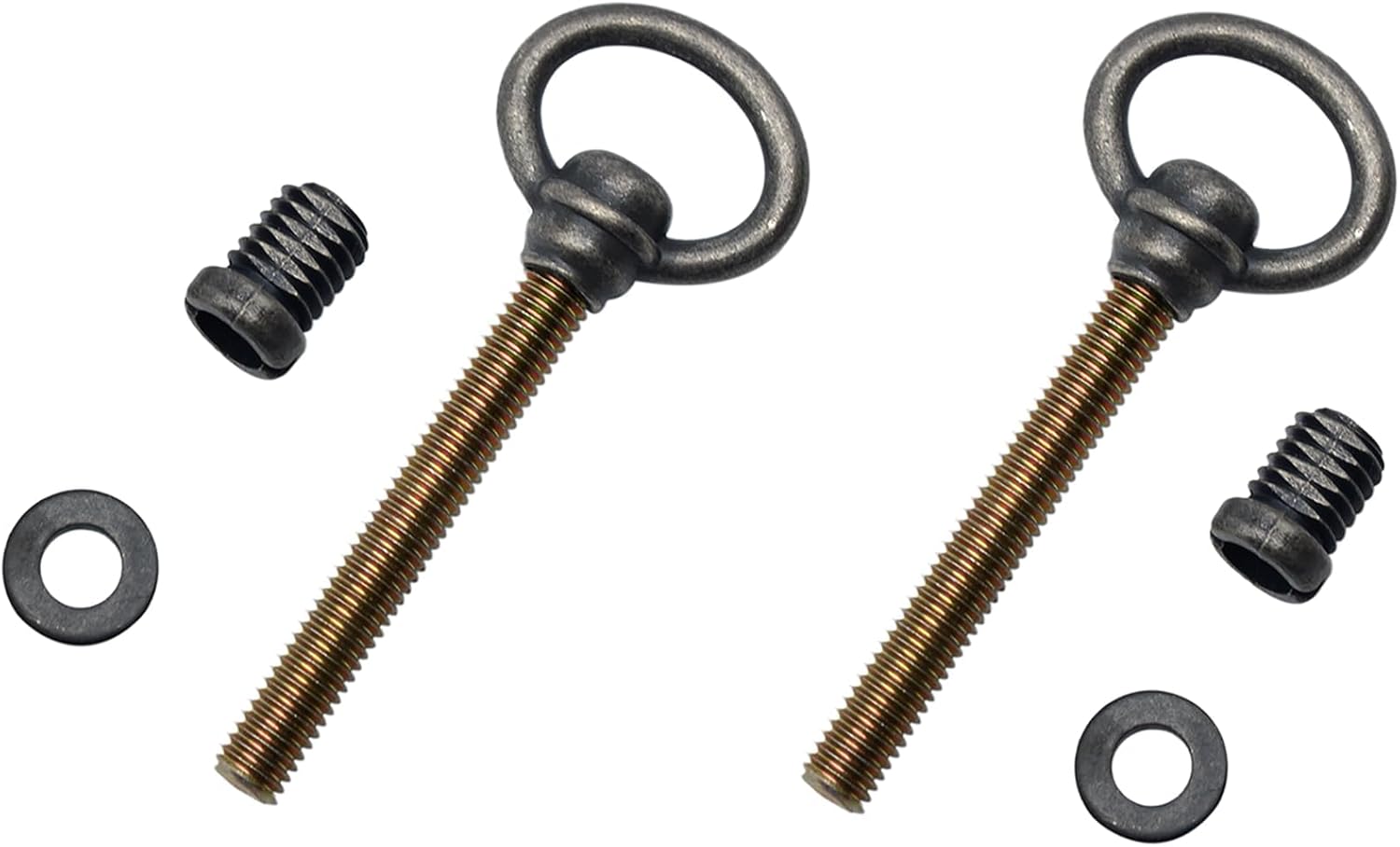 2 PCS Swivel Mirror Mounting Bolt M8 Antique Brass Mirror Frame Screws for Retro Rotating Mirrors (Screw Lenght: 58 mm / 2.28")