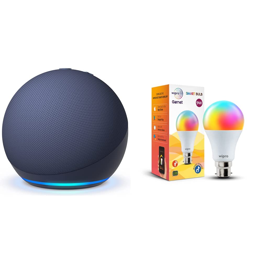 Amazon Echo Dot 5th Gen Blue Gift Twin Pack Wipro Desertcart INDIA