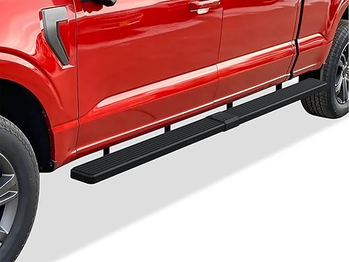 Miniatura 15 de Estribo iBoard para camioneta pickup Ford 2015 a 2017, F150 con cabina SuperCrew, de 4 puertas., Negro