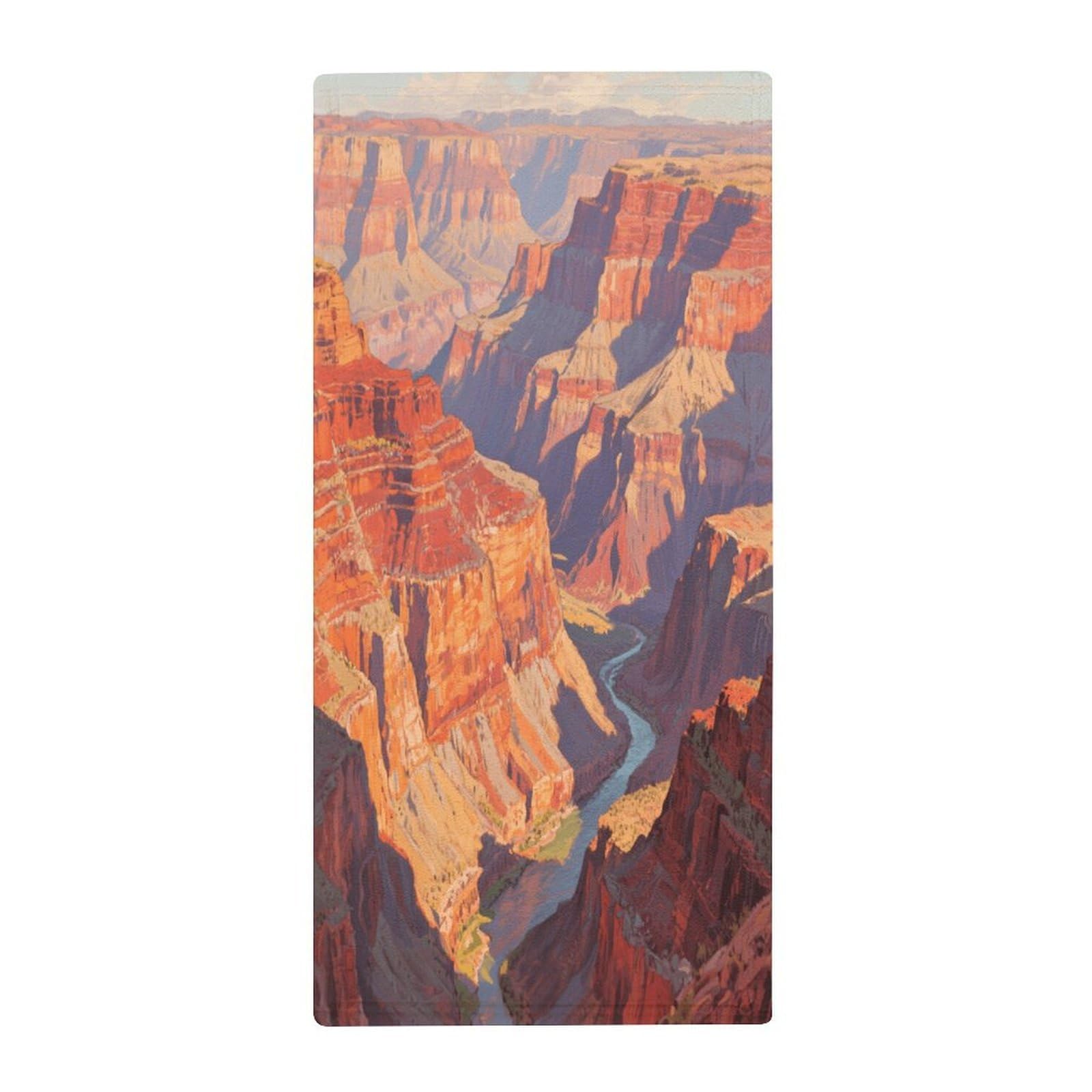 Fekiloot Style Grand Canyon Landforms Towels For Bathroom, Bath Towels 13.8 X 28.7 Inch, Hand Towel Multipurpose Use As Bath Fitness, Bathroom, Shower, Sports, Yoga Towel