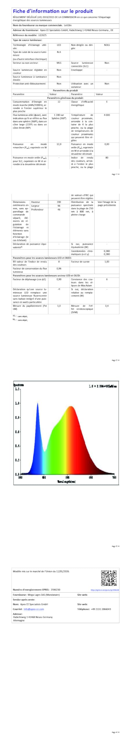 12W Applique da Parete LED Interno, IP65 Lampada da Esterno a Parete Moderna, 1200LM 3000K Up-and-Down Illuminazione, Luce Bagno da Muro per Soggiorno, Camera da Letto, Balcone, Nero 2 Pezzi