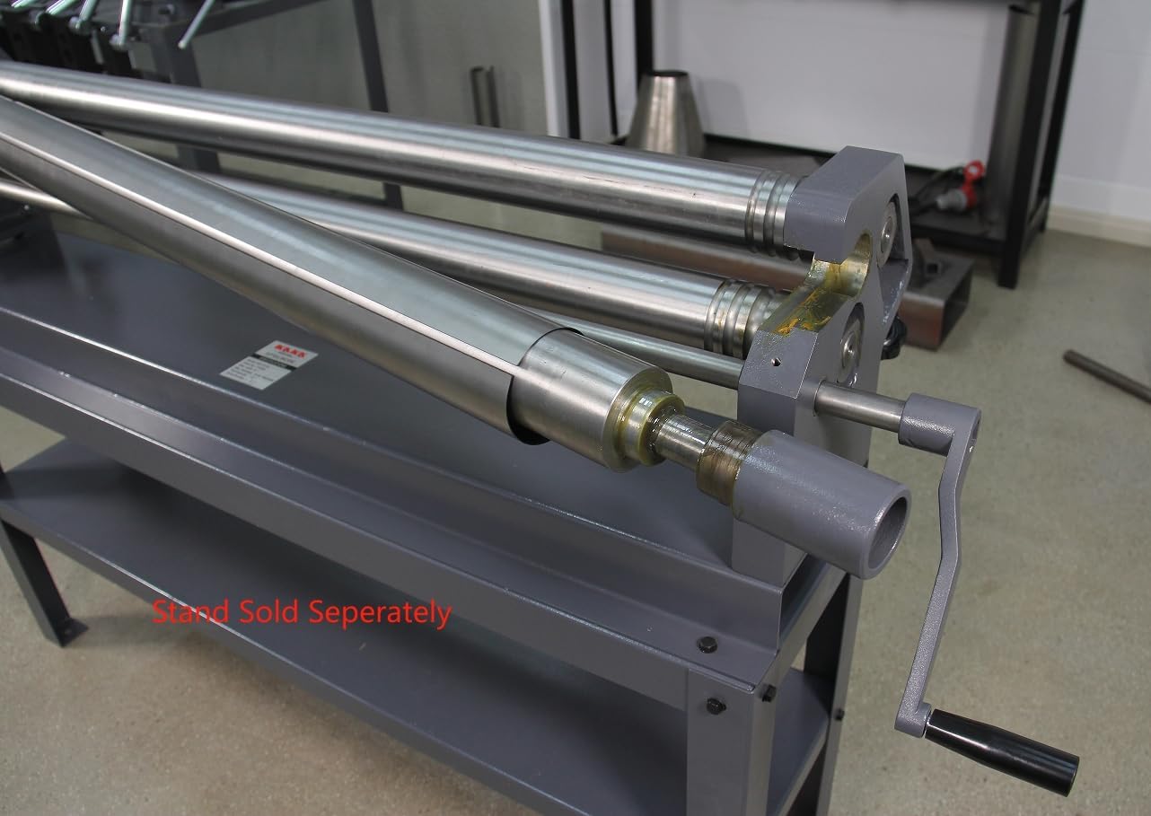 KAKA INDUSTRIAL Slip Roll Machine 51Inch Width 16 Ga.(0.06Inch) Thick Steel Capacity, Sheet Metal Curving Rolls for Workshop, HVAC and Fabrication Shops W01-5116
