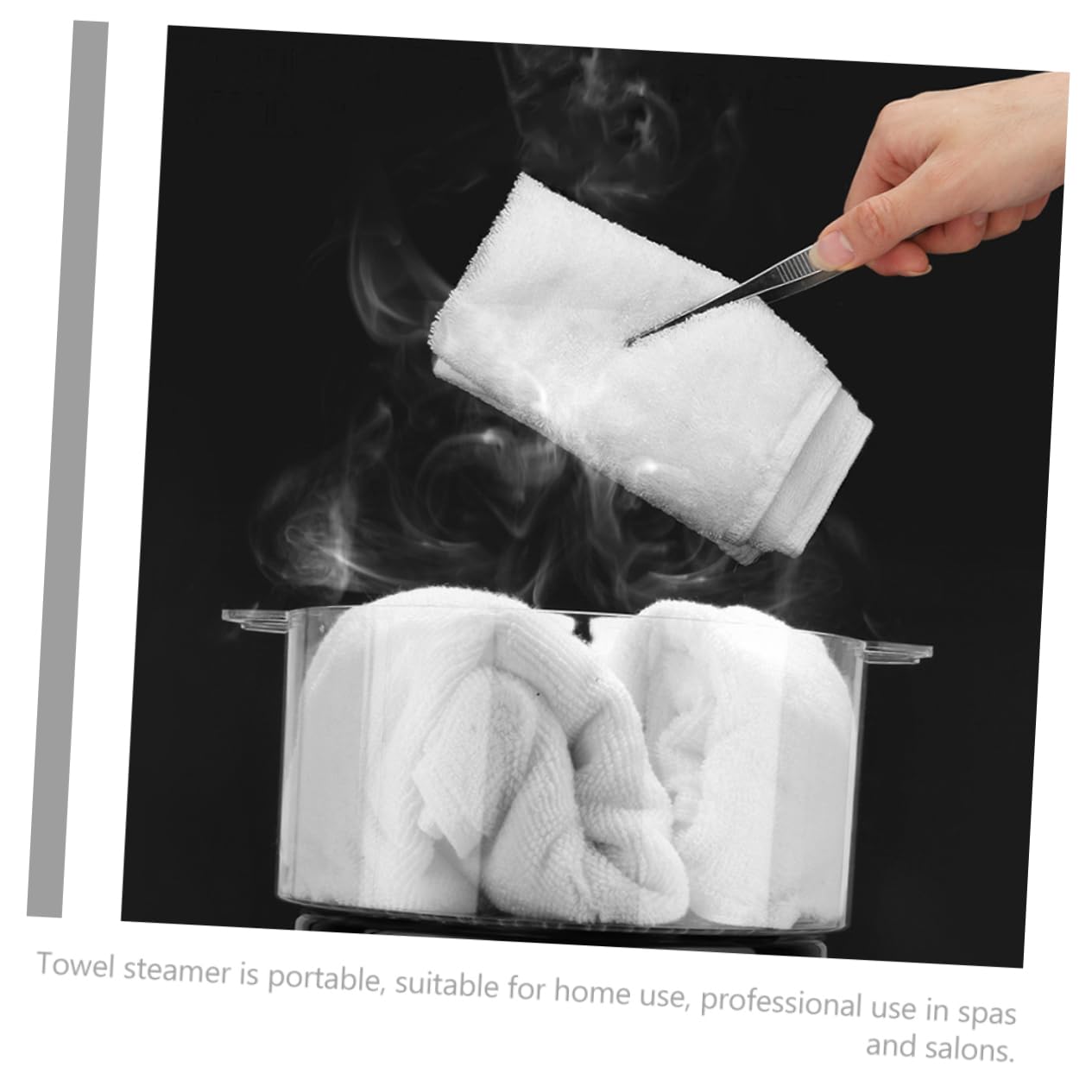 Portabler Handtuchwärmer aus Edelstahl für Salon und Spa | Multifunktional für Profis, mit Silikon, Pp und Abs, für Beauty Anwendungen und Kompakte Nutzung