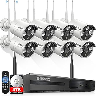 Dual Antennas for WiFi Enhanced & 60 Days Storage AI Human Detected 2K 3.0MP Wireless Security Camera System,OOSSXX 10 Channel DVR HD Outdoor Home Surveillance WiFi Cameras SystemsGlobal Recycled StandardGlobal Recycled StandardGlobal Recycled Standard