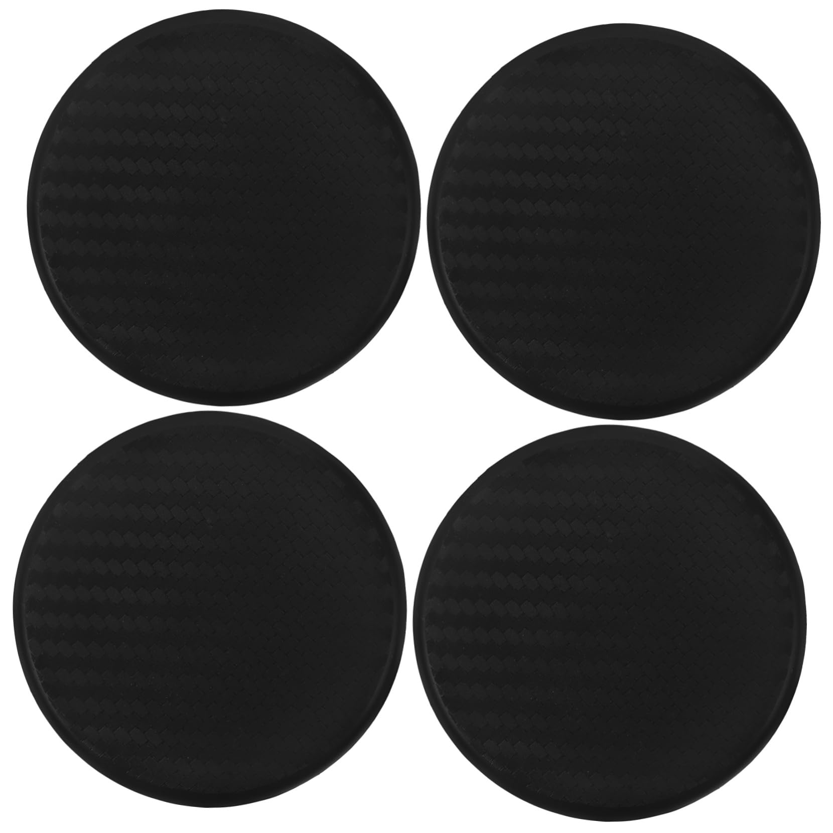 FELTECHELECTR 4-Pack Non-Slip Car Cup Mat Set Round Coasters for Cars Easy to Clean for Daily Use