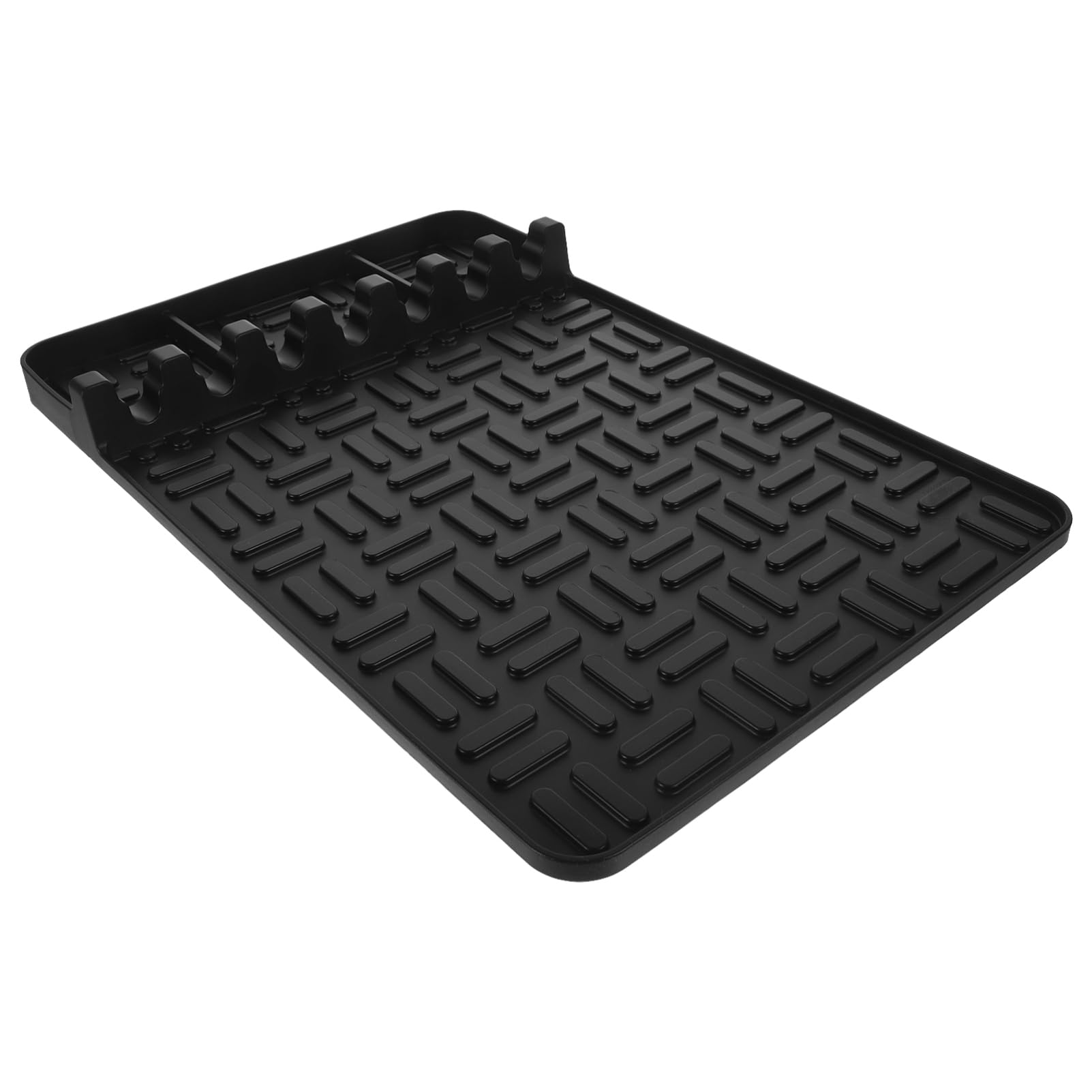 Happyyami Silicone Griddle Tools Mat Grill Side Shelf Mat Heat Resistant Grill Utensil Resting Pad