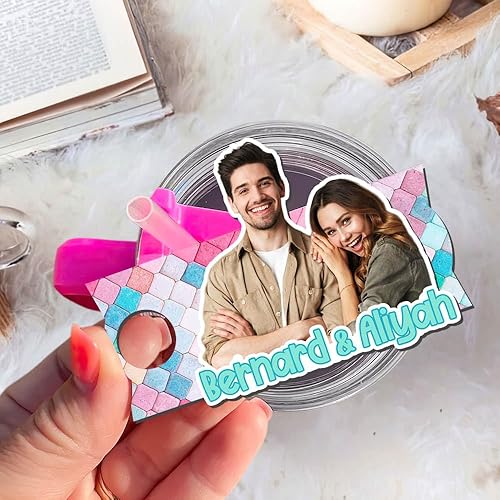 Miniatura 3 de LASFOUR Placa de nombre personalizada de la taza Stanley, placa de nombre de accesorios de taza Stanley, placa de nombre Stanley de 30 onzas  40