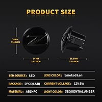 Vista 5 de Luces LED secuenciales laterales para Nissan 370z Z34 2009-2020, 350z Z33 2003-2009 Lámparas de señal de giro 26160-1EK0A 26165-1EK0A, lente Lente