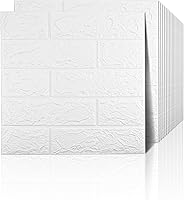 Vista 74 de 20 paneles de pared 3D plateados, cobertura de 29 pies cuadrados, adhesivo imprimible con paneles de pared de espuma de polietileno autoadhesivos