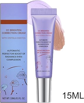 CC Red Correct with Asiatica, 15ml Colour Correcting Cream, Face Moisturizer Skin Repair Cream, Non-Greasy - Hydration Skin And SPF Protection