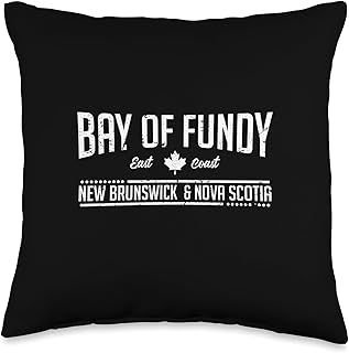 Bay of Fundy New Brunswick Nova Scotia East Coast Canada Throw Pillow