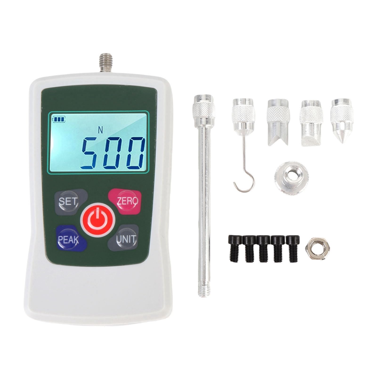 Misuratore di Digitale - Tester Push-pull Portatile con Display Retroilluminato, 3 modalità di Misurazione, Spegnimento Automatico per Test Accurati di Spinta e Pressione in Laboratori,