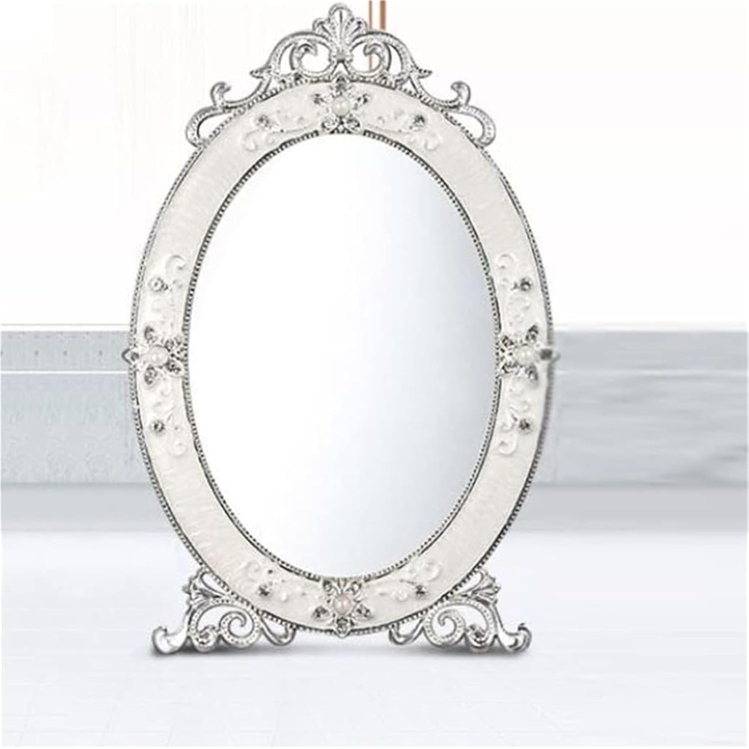 Makeup Mirror Desktop Metal Princess Dormitory