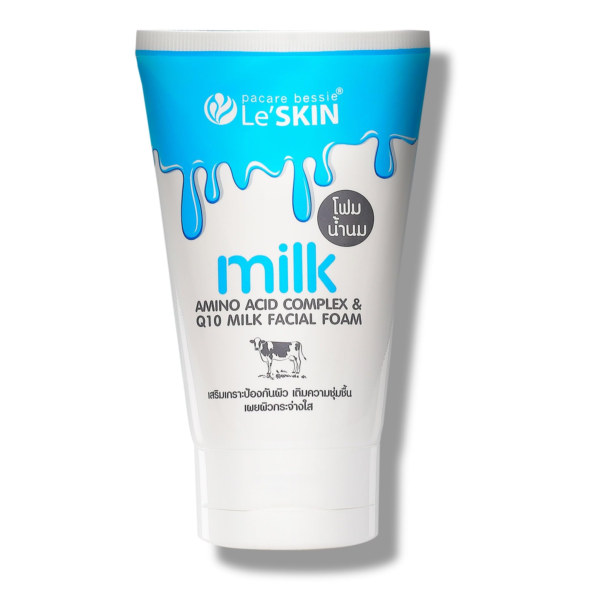 Le'SKIN Organic Milk Protein Brightening & Hydrating Facial Foam (Made in Thailand). Deep Cleansing & Fresh Feel. Suitable for All Skin Types, 100 ML-image-42
