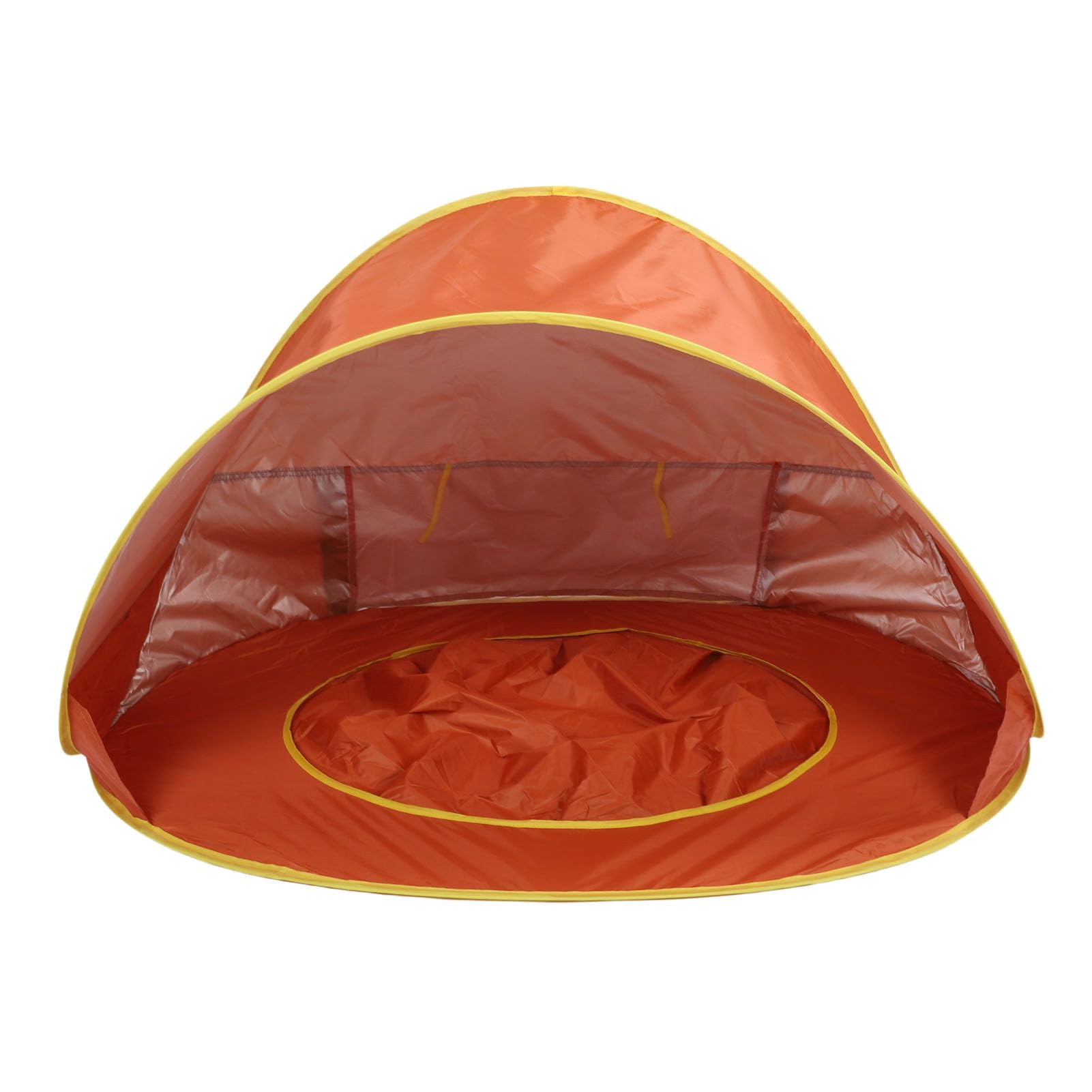 Cosiki Tenda da Spiaggia per Bambini Pop-up a Prova di Sole con Piscina per Campeggio All'aperto, Tenda da Spiaggia Portatile Leggera per Bambini, Protezione UV50+ (ORANGE)