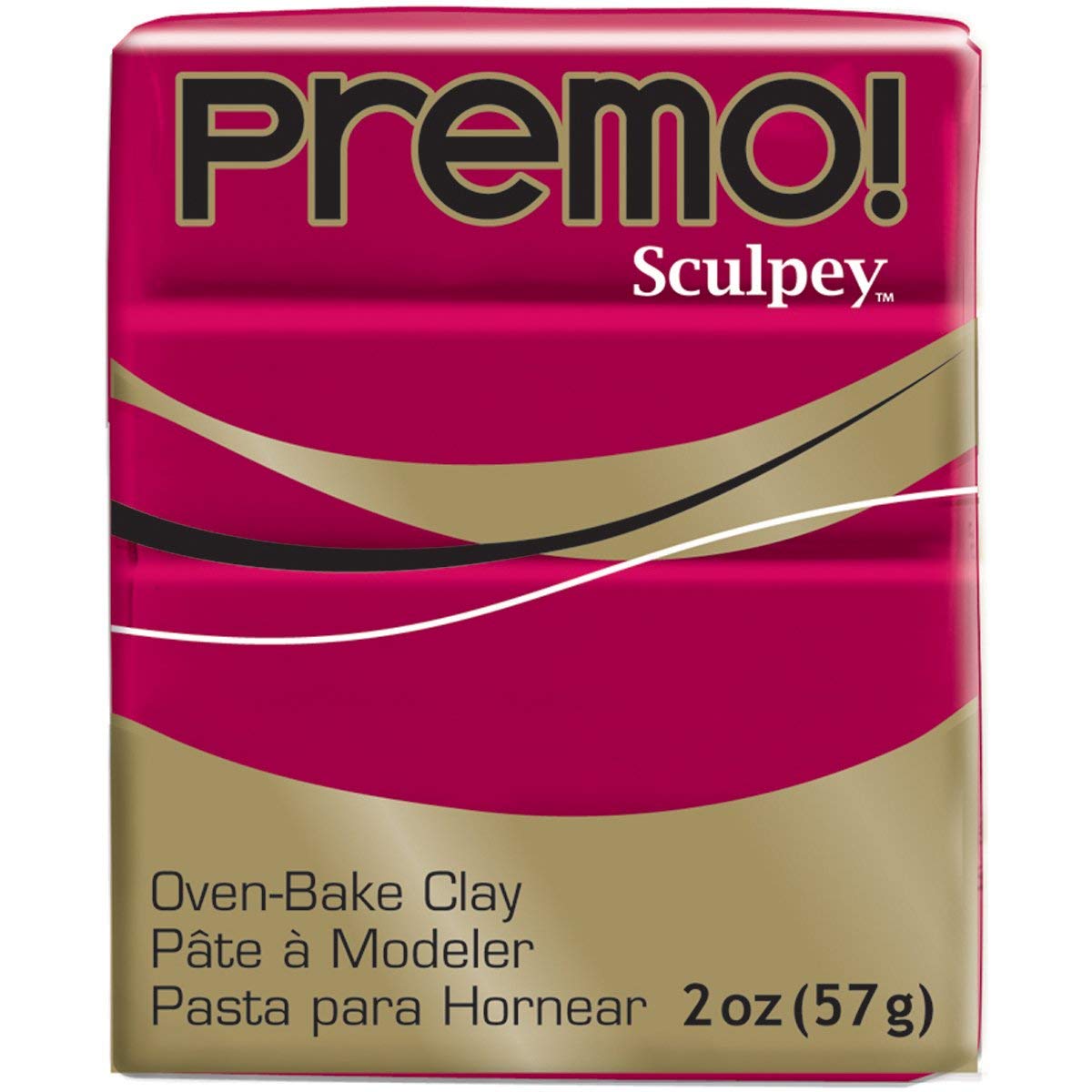 Sculpey Premo Clay, polymer paste, Alizarin Crimson Hue, OSFA