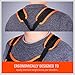HORUSDY Utility Canvas Work Apron with 16 Pockets, Tool Apron, Cross-Back Straps Adjustable Size, Fits Men & Women, Protective and Waterproof