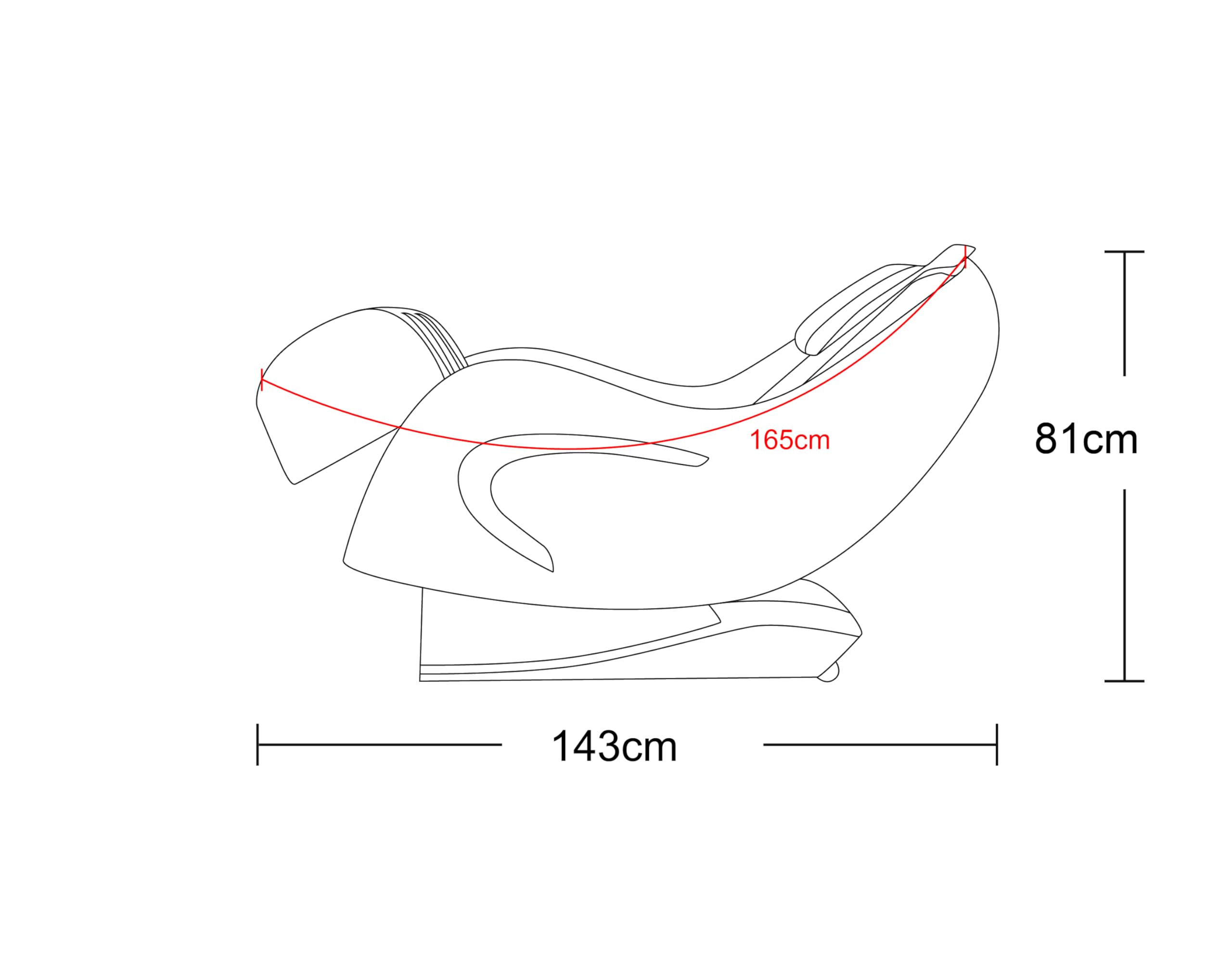 Sanotechnik® Sillón de masaje de lujo, color negro, gravedad cero y elástico 190°, 5 modos de masaje, airbags de pie, Bluetooth, función de calefacción, número de referencia MA2603